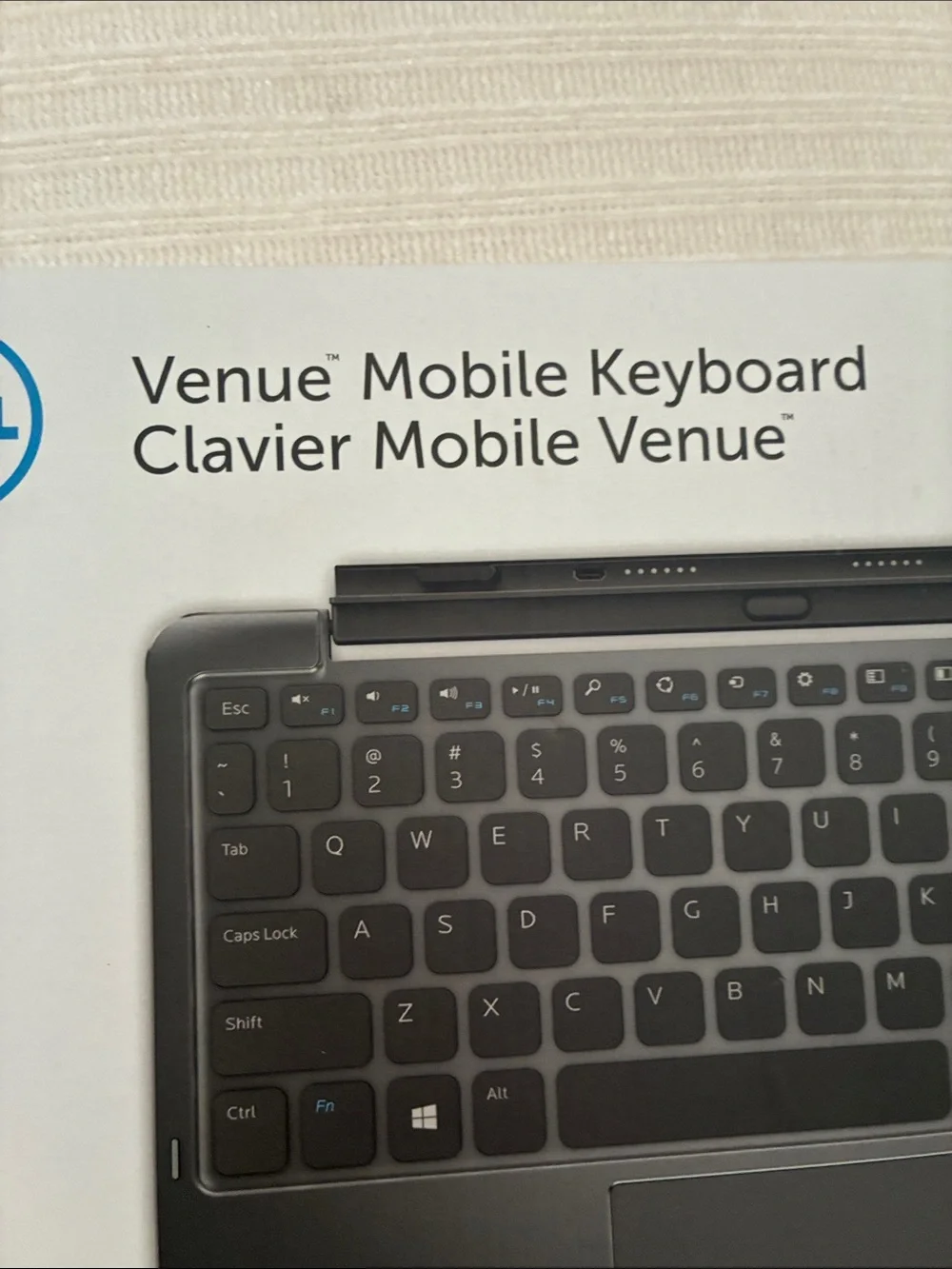 Dell Venue Mobile Keyboard - Black Slim Keyboard with Touchpad